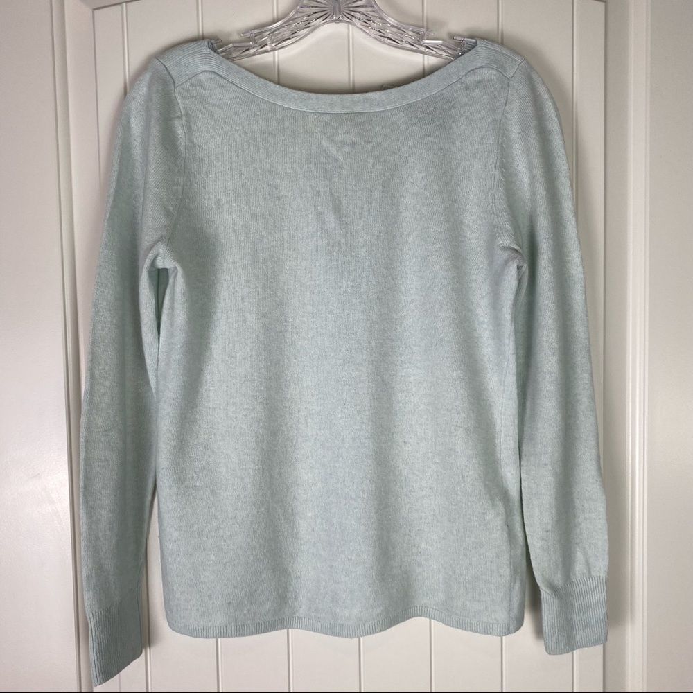 Banana Republic Mint Green Tie Back Sweater
